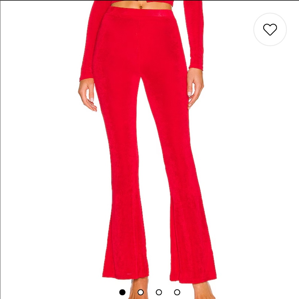 Red Flare Pant